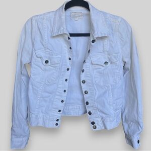 Current/Elliott White Denim Jacket | Made in USA | Size S
